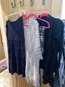 Lot Including Max Studio Dress, Sweater, Scarf & Black Cardigan