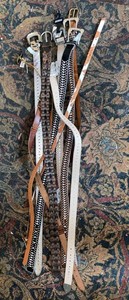 Mixed Womens Fashion Belts Studded Western Animal Print Rhinestone