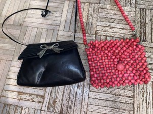 Lot Including Vintage Debbie Japan Beaded Purse & Black Evening Bag