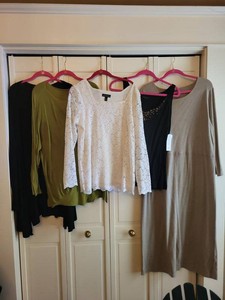 Eileen Fisher Womens Clothing Lot Dress Cardigan Tank Lace Top