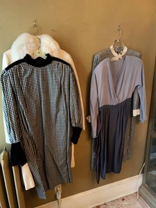 Vintage Womens Clothing Lot Marvin Richards Coat Gingham Dresses