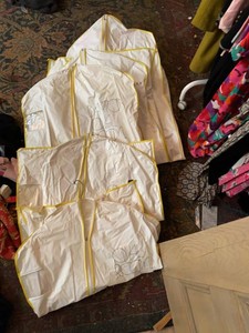 Set of OVAL ROOM White Zippered Garment Storage Bags Mixed Sizes