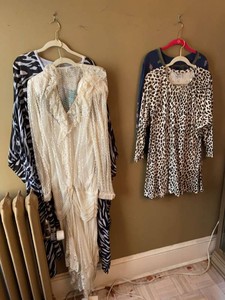 Womens Dress & Caftan Lot Clarcom Pat Richards Zebra Leopard Prints