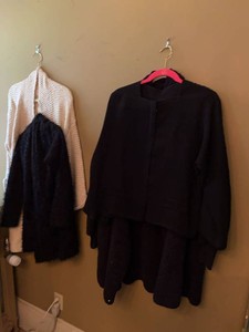 Womens Sweater Jacket Lot Babette LUSH Black Cream Mixed Cardigans