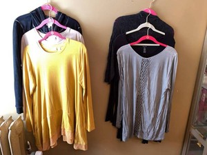 Womens Tops Cardigan Hoodie Mixed Brand Clothing Lot Tunics Black Gray