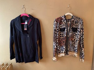Womens Jacket Top Lot Harley-Davidson A.Z.I XL Animal Print