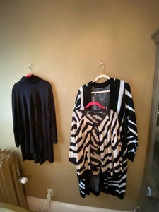 Womens Sweater Dress & Animal Print Cardigan Top Clothing Lot