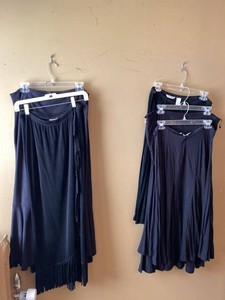 Set of 5 Black Womens Skirts Jones New York Laura Ashley Chicos
