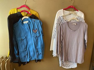 Womens Mixed Brand Tops Utility Jacket Casual Clothing Lot