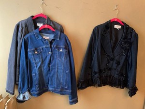 Womens Jackets Blazers Mixed Lot Mary Frances Denim Size M-L