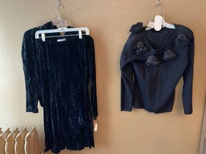 Lot of Vintage Designer Black Separates Norma Kamali Adrienne Vittadini