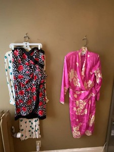 Vintage Womens Dress Lot Flora Kung Silk Dress Floral Polka Dot Styles