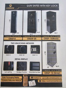 Unused 2026 Onshine Gun Safes 12 Guns OSGF-12