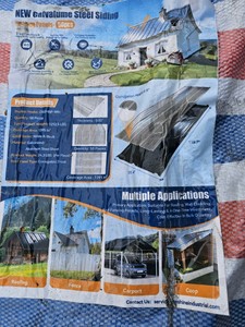 Unused 2026 Onshine Galvalume Steel Siding & Roofing Panels OSGSP-BK-10ft50