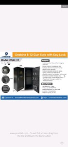 Unused 2026 Onshine Gun Safes 12 Guns OSGF-12