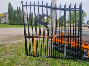 Unused 2026 FUTURE 14FT. BI-PARTING WROUGHT IRON GATE FT-14BL
