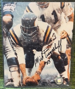MICK TINGELHOFF Minnesota Vikings HOFer signed color 8x10 photo #2 WCOA