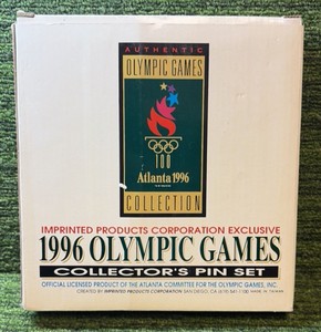 1996 Olympic Games Collectors Pin Set (Swimming Edition) Atlanta Georgia Authentic (5 Pins Total)