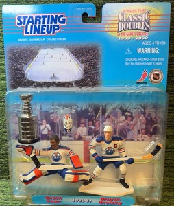 1999-2000 Starting Lineup Classic Doubles Hockey GRANT FUHR and WAYNE GRETZKY