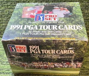 Sealed Box 1991 Pro Set PGA TOUR GOLF CARDS 36 Packs 12 Cards each Nicklaus, Daly