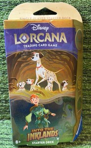 New Disney Lorcana Into the Inklands Trading Card Starter Deck - Amber & Emerald
