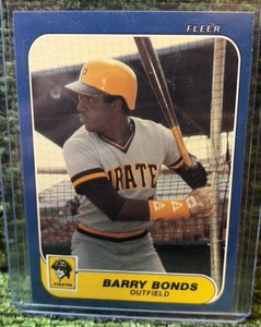 1986 Fleer Update Baseball Barry Bonds Rookie Card#u14
