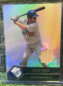 2004 Topps Hideo Nomo Authentic Game Used Bat Card- Los Angeles Dodgers