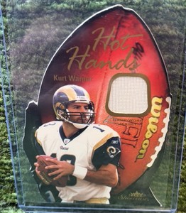 2003 Fleer Showcase Hot Hands Jersey card - Kurt Warner #122599
