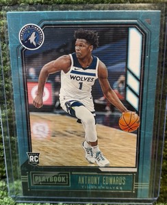 ANTHONY EDWARDS 2020-21 Panini Chronicles Playbook #167 RC Rookie TIMBERWOLVES