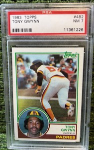 Topps 1983 Tony Gwynn Rookie #482 PSA 7 San Diego Padres Baseball Card