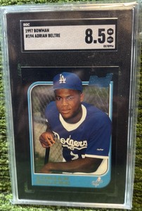 1997 Bowman Adrian Beltre Rookie Card SGC Grade 8.5