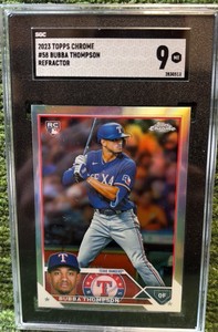2023 Topps Chrome #58 Bubba Thompson Refractor RC Graded SGC 9