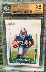 2006 Score #334 DeAngelo Williams RC Rookie Panthers BGS 9.5 GRADED