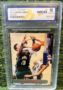 2003 Sports Illustrated SI For Kids LEBRON JAMES Rookie #264 WCG GEM MINT 10 RC