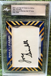 Leaf 2022 Hall of Fame Cut Edition Jim Langer Football Autograph Cut Signature