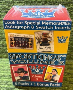 2022 SportKings Volume 3 Factory Sealed Blaster Box- AUTOMEMSKETCH or 11