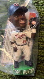 Torii Hunter McDonalds Mini Bobblehead 2002 MN Twins - NIP
