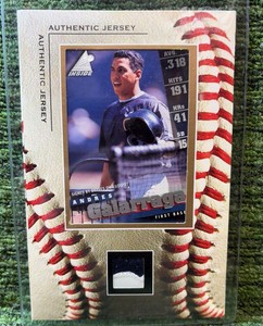 1998 Fleer Andres Galarraga Pinnacle Inside Baseball Card Authentic Jersey Patch Jumbo Card