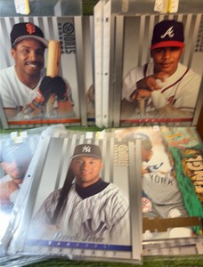 Lot (18) 1997 Pinnacle Zenith Donruss Studio Baseball 8x10 Cards