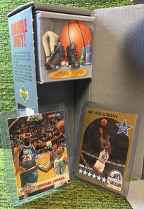 Michael Jordan Lot- 2 Cards with Upper Deck Locker Series Box