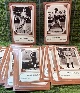 1974 Fleer Pioneers Of Baseball Lot (42 Cards) With Duplication - Cy Young