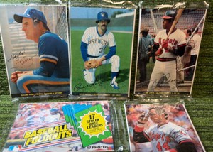 1983 TOPPS BASEBALL SEALED FOLDOUTS PACKS COMPLETE (5) SET