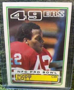 1983 Topps #168 Ronnie Lott San Francisco 49ers HOF