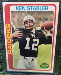 1978 Topps Football Card Ken Stabler Oakland Raiders #365