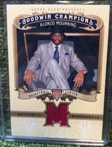 2012 Upper Deck Goodwin Champions Memorabilia Alonzo Mourning #M-AM
