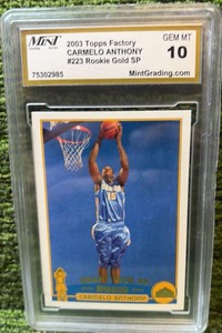 Carmelo Anthony 2003-04 Topps Collection SP Rookie Card #223  GemMint