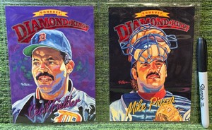 1994 Donruss Baseball Diamond Kings #DK 1, DK 15 Cecil Fielder & Mike Piazza