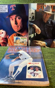 Vintage 1989 & 90 Beckett Card Monthly Magazines NOLAN RYAN (3)