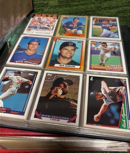 Baseball Card Binder Lot of Two Large & Heavy, Mixed MLB includes Minnesota Twins
