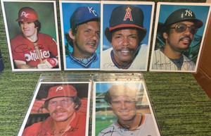 1980 Topps For The Fun Of It Jumbo Baseball Card Lot (6) - Oversize Cards